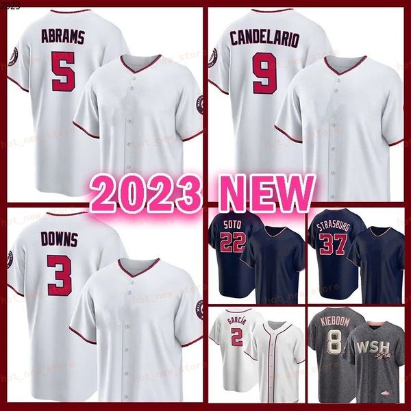 Baseball Jersey CJ Abrams Josiah Gray Stephen Strasburg Garcia Carter Kieboom Smith Robles Patrick Corbin Edwards Jr. Gore Dickerson Dylan C