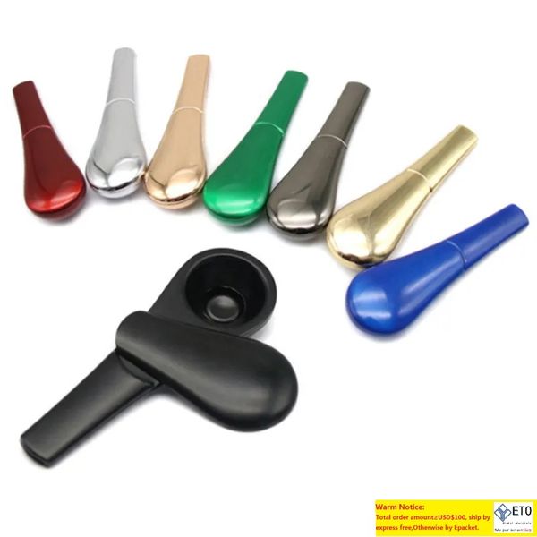 Spoon Pipe Mini Metal Smoking Pipe Bubblers With Magnet Magnetic Portable Dry Herb Tobacco