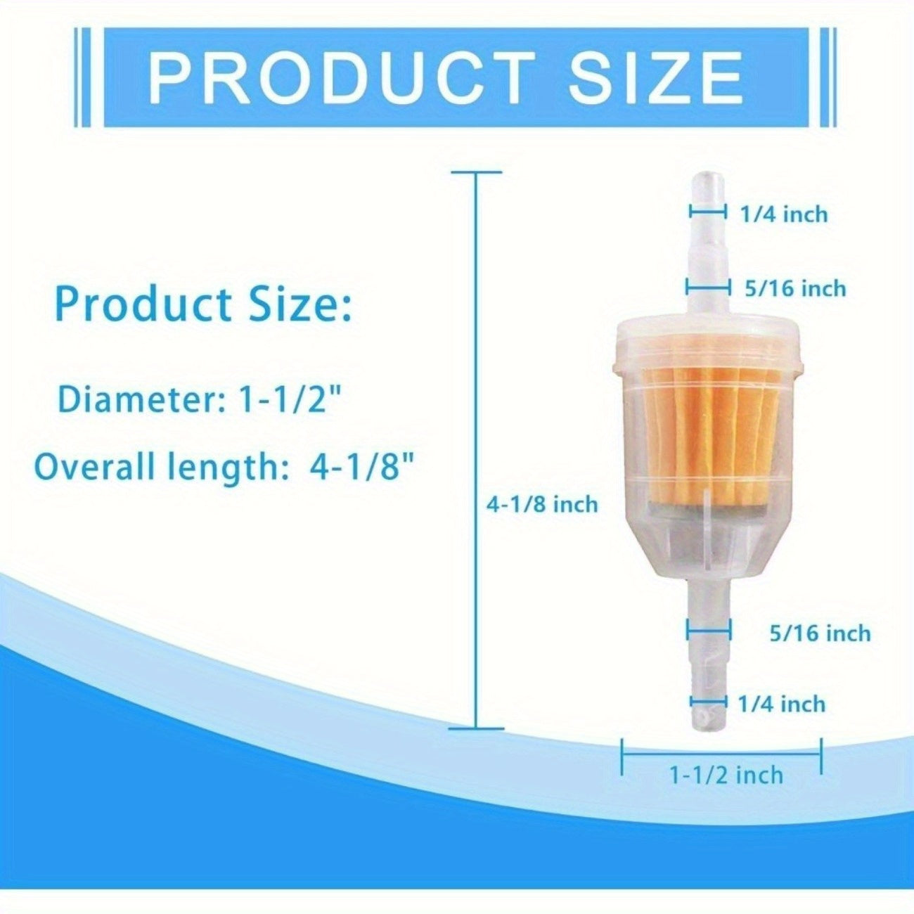 TEMU 36 Pack Gas Inline Fuel - 4 X 5- 16 Replacement For Replacement For John Replacement For Kawasaki Lawn Mower Parts
