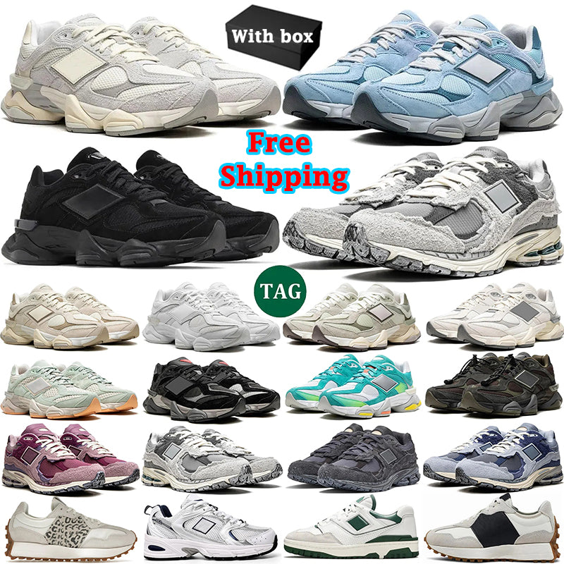 Free Shipping With box 2024 New Designer Sneakers running Shoes men woman Triple Black White Grey Sea Salt mens womans sport outdoor Shoes Trainer s