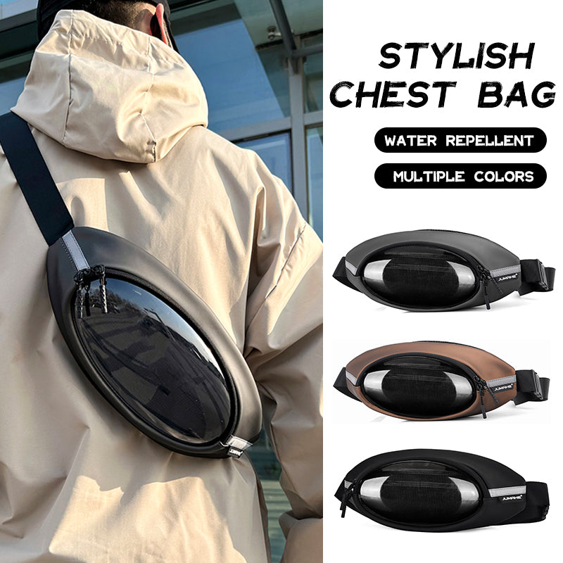 crossbody bag fanny pack sling chest bag dual pocket water resistant waist pack running belt phone holder for women men 316
