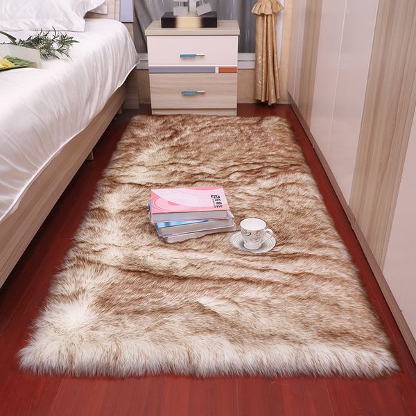 P0088 Luxurious Australian-Inspired Woolen Floor Mats - Durable Living Room Rugs with a Fluffy Finish