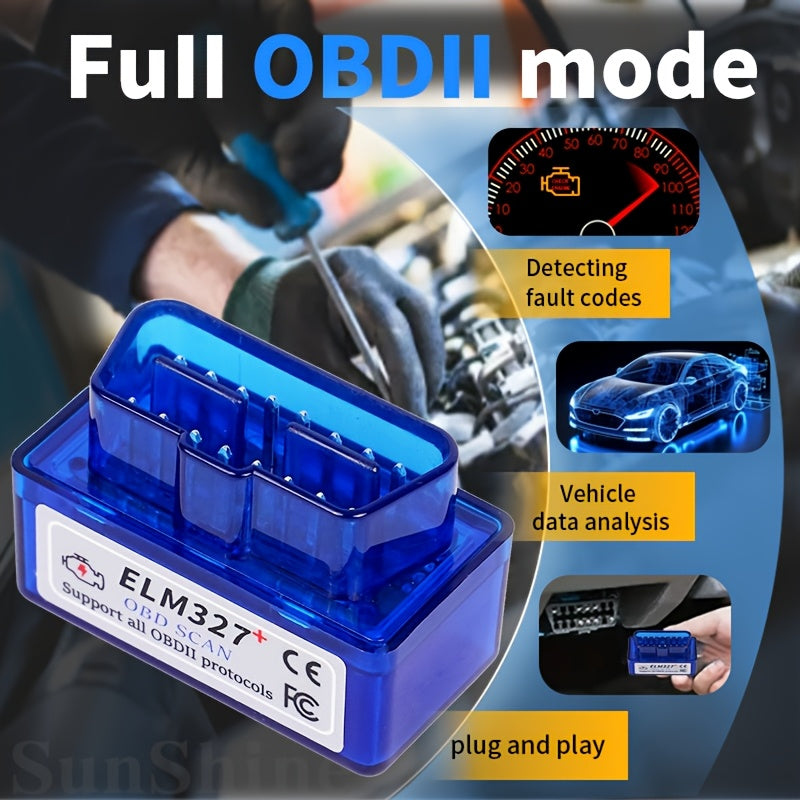 TEMU Wireless Car Fault Code Reader - Wireless-compatible, Full Obd1 Mode Scanner For & Ios, Advanced Diagnostic With Data And Emissions Tests, No