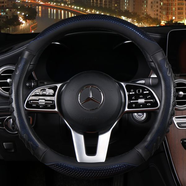 durable car accessories, car steering wheel cover, universal leather car steering