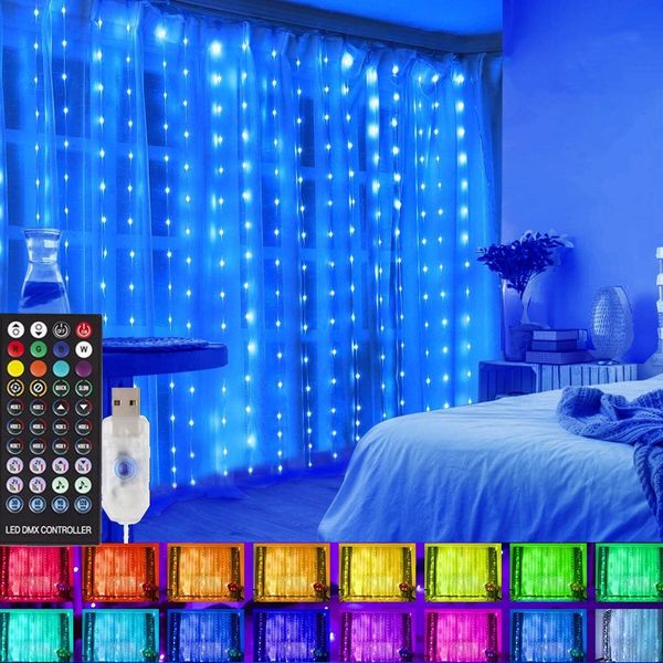 Other Event Party Supplies Smart LED String Lights RGB Christmas Decoration APP Remote USB Garland Curtain Fairy Lamp Wedding Holiday Bedroo