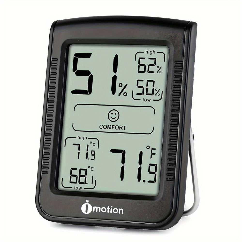 TEMU Digital Hygrometer Indoor Thermometer Room Temperature Humidity Monitor With Alarm For Room Bedroom Office Greenhouse