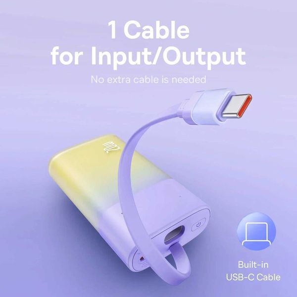 High Quality New portable 20W power pack 5200mAh PD fast charging power pack battery charger with built-in cable suitable for iPhone 14 13 1