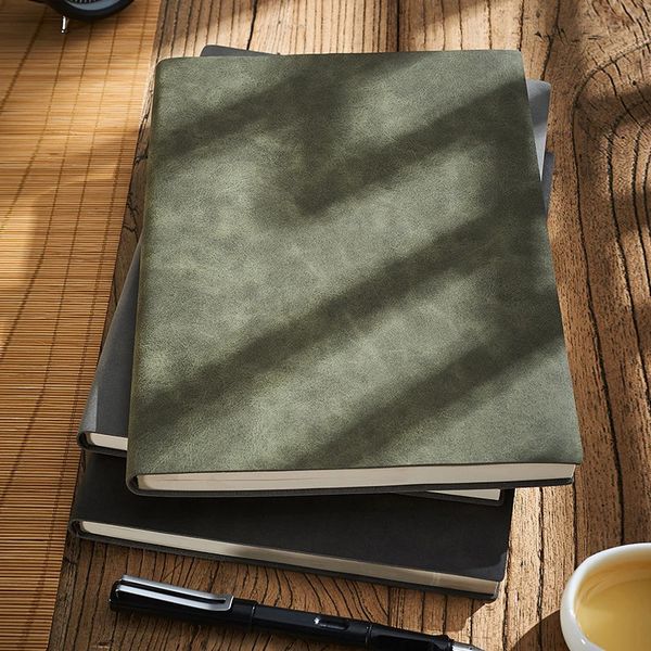Notepads A4 B5 Large Business Diary Leather Soft Copy Office Notebook Agenda Journal Line Pages Thicken Sheepskin Notepad 260 Sheets 231020