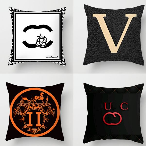 Designer Throw Letter Home Cover Sofa Decoration Cushion 45-45cm Pillow Core Removable