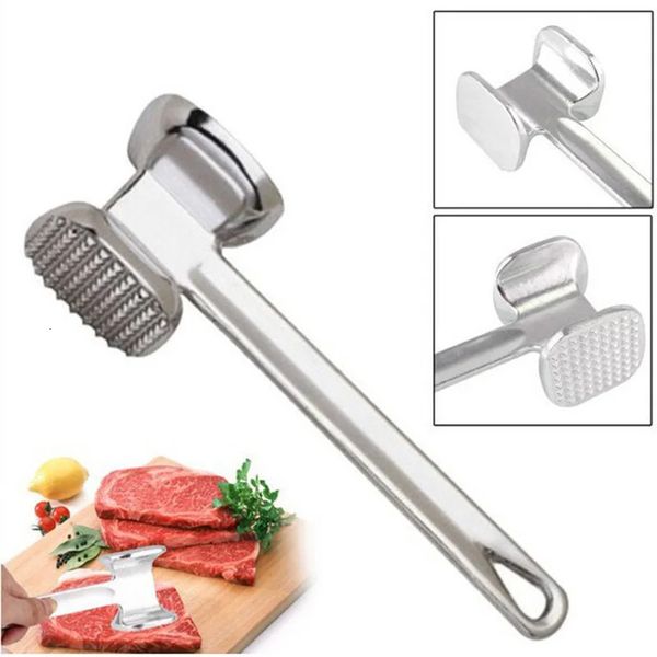 19cm household aluminum alloy steak metal mall kitchen tool heavyduty durable doublesided tenderizer 241212