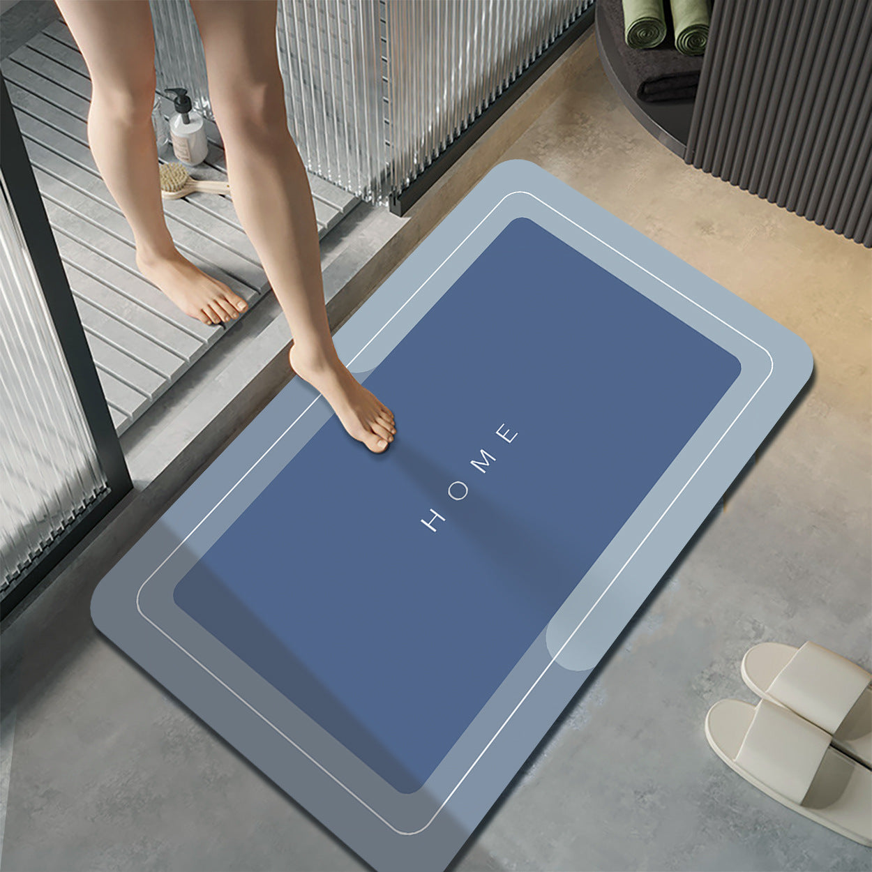 Bathroom Bathroom Floor Mats Absorbent Non-slip Dirt-resistant Carpet Entrance Door Mats Foot Mats