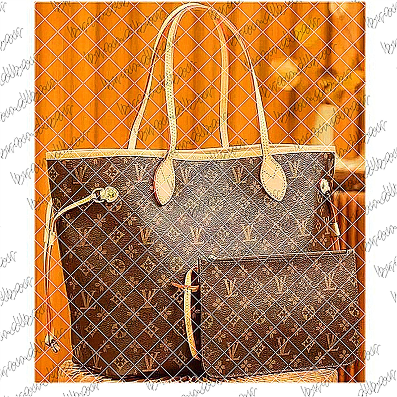 designer bag Naverfullity Enbossed Flower Women luxury Cross body Handbag Shoulder Bags Composite 2pcs Set Enbossed Flower Clutch Tote Bag Female Pu