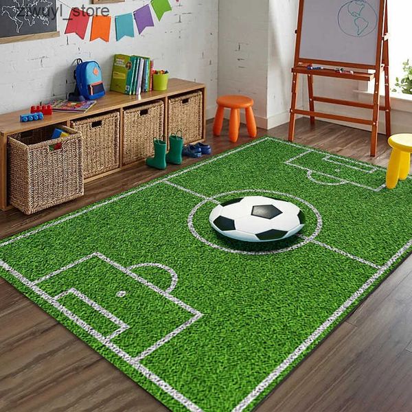 Tapetes Lndoor Football Games Commercial Carpet Room de sala de café Tapete de tapete de tapete de carpete carpete L240910