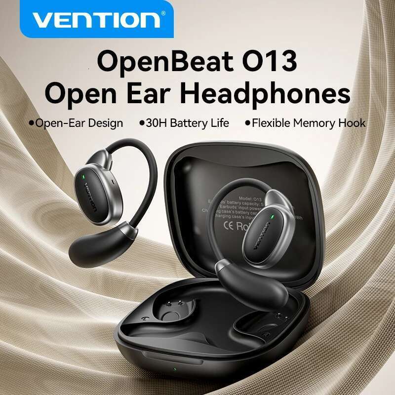 Vention TWS Bluetooth 5.4 Wireless headphones IPX4 Waterproof ear loop Sports Earbuds With Microphone Touch Control Headphones