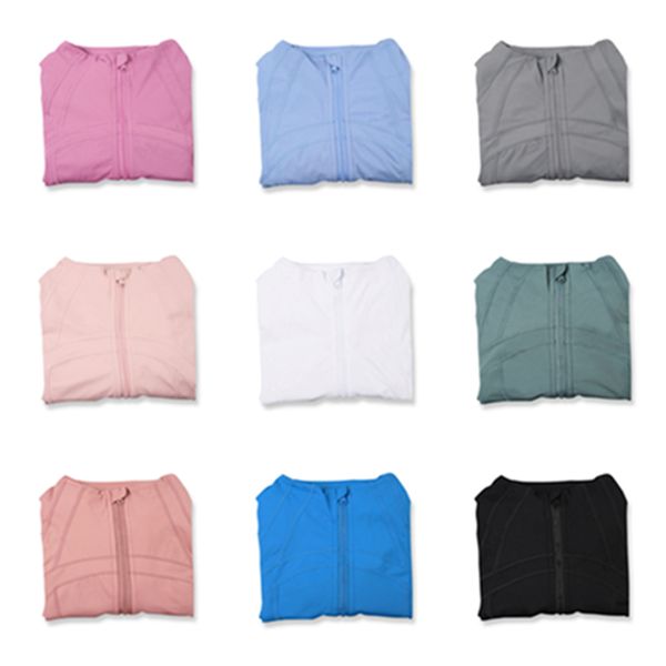 Women&#039;s Yoga Jacket Workout Sport Coat Fitness Jacket Sport Quick Dry Activewear Top Solid Zip Up Sweatshirt Sportwear