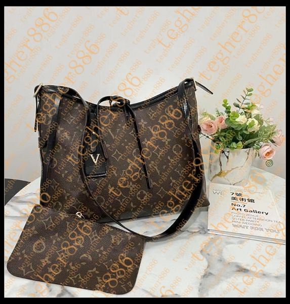 2025 2pcs-set Luxury Designer Bag Embossed Flower Women Handbags Shoulder Bags Fashion Composite Lady beach Clutch Tote Naverfull Bag Purse