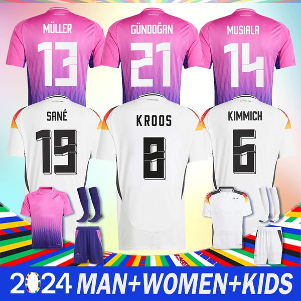 2024 2025 NEW Germanys Soccer Jersey 2025 Deutschland Football KLINSMANN KROOS 24 25 Fans Shirts Player Men Kids Sets Kit Tops and Shorts 19