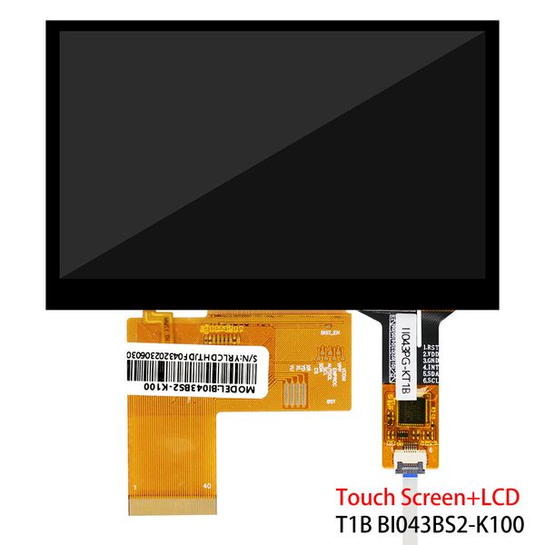 4.3inch 800*480 Four-wire resistive-capacitances touch screen 1000 HD luminance for monitor (computer)