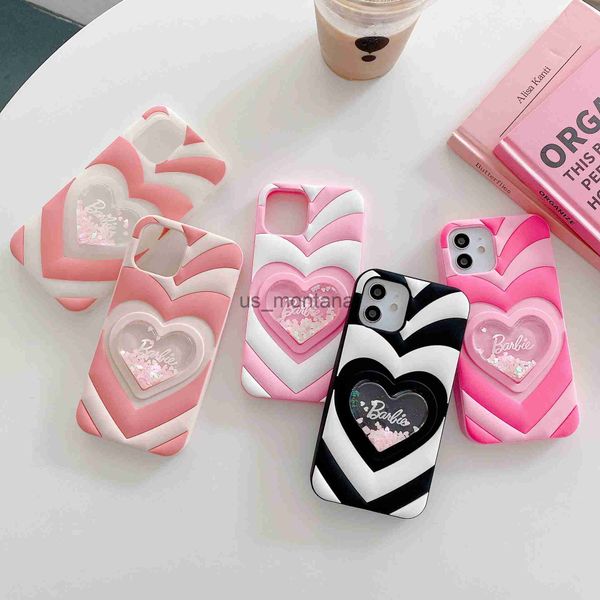 Cell Phone Cases Suitable for iPhone 14 decompressed silicone phone protective case love Barbie soft phone case J230811