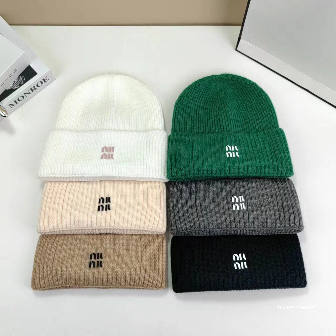 Beanie-Skull Caps Hat Men Hats Winter Or Womens Wool Cap Fashionable Simple Solid Color Knitted Thick And Warm Suitable Daily Wear