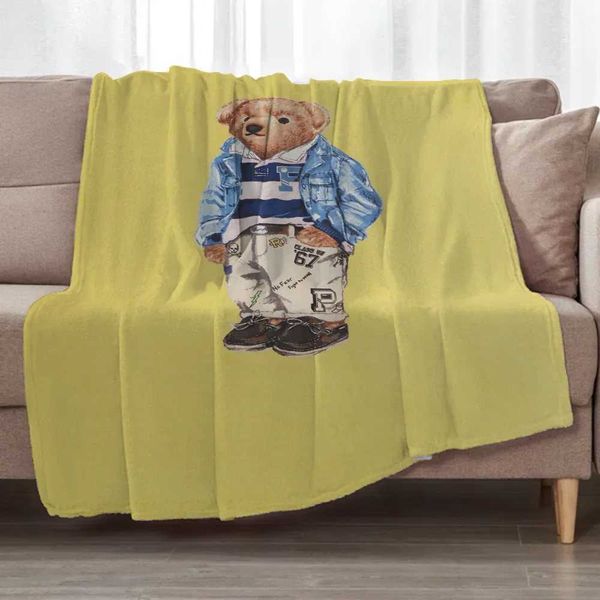 Throw Blankets for Decorative Sofa Blanket POLO Bears Summer Comforter Bedspread on the Bed Plaid and Blankets Throws CobijaXJ241221