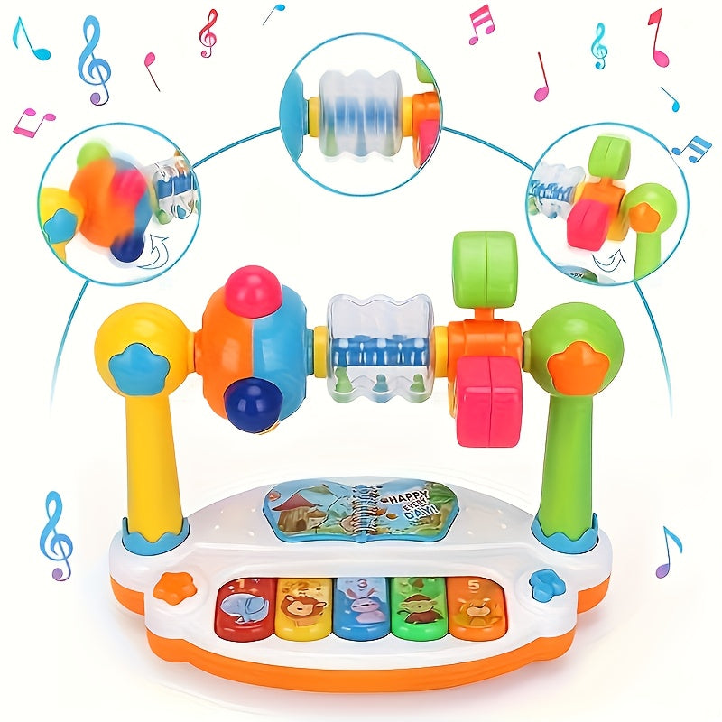 TEMU Baby Toys, 3 In 1 Musical Keyboard, Early Learning Piano Toy - Children's Interactive Music Keyboard. With Rhythm Games And Songs, Suitable For
