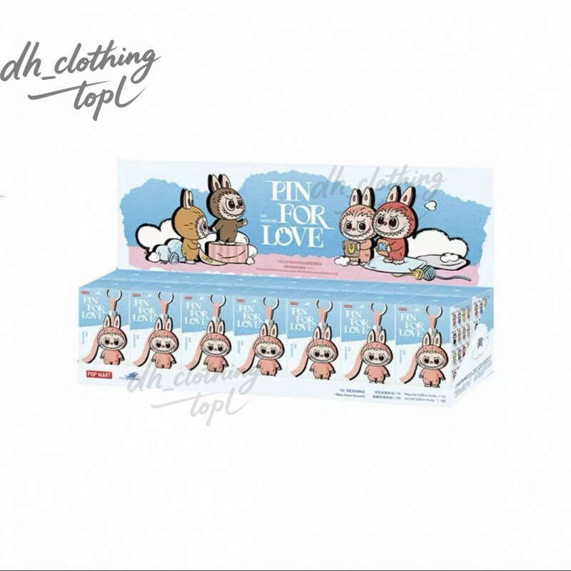 Popmart 14Pcs-Set Mini The Monster Labubu 4.0 PIN FOR LOVE Series Blind Box Toys Labubu Plush Doll Keychain Pendants Collectible Ornaments Gifts By