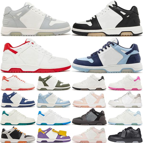 out of office sneakers mens womens soft comfortable designer shoes Black White Orange Red Pink Sky Blue Green Yellow womens mens trainers ou