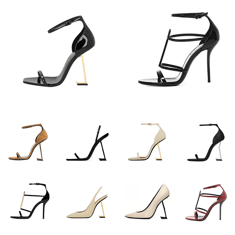 Designer Sandals High 8 10 cm Heels Sandale For Womens Ladies Fashion Luxe Dress Wedding Party Office Shoes Peep Toe Highheel Size 35-42 claquette