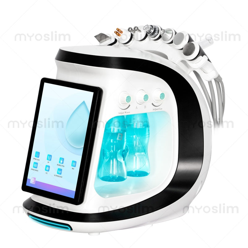 Hot Selling Water Hydra Dermabrasion Oxygen Ice Blue Smart Jet Aqua Peeling Small Bubble Microcurrents For Facial Cleansing