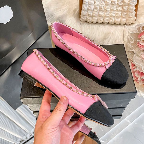 Mule Designer Ladies Flat Ballet Shoes 2025 Wedding Shoes Classic Black Pink Khaki