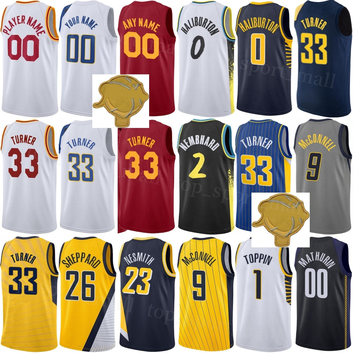 Print Basketball James Johnson Jerseys 2025 Woman Youth Man Enrique Freeman TJ McConnell Obi Toppin Ben Sheppard Walker Thomas Tyrese Haliburton Aar