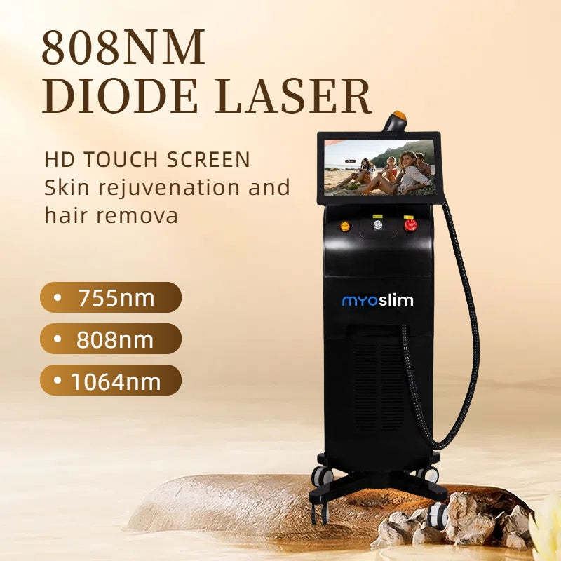 808nm Diode Laser Hair Removal Machine 3 Wavelengths Painless Permanent 3500w Suitable for home and beauty salon