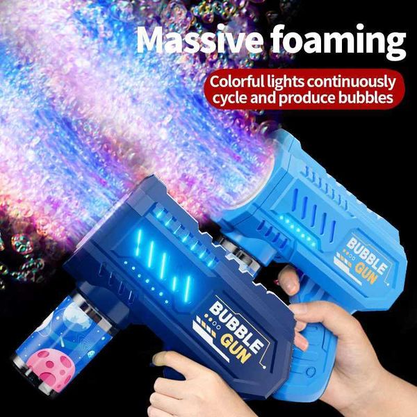 Novelty Games A pack of 10 handheld portable electric automatic bubble gun LED lights for children suitable for both boys and girls Q241121