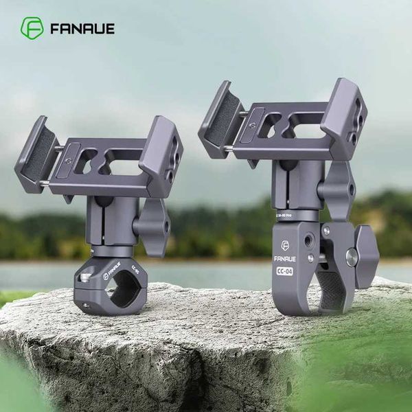 Cell Phone Mounts Holders FANAUE Phone holder Aluminum alloy 360 View Universal Bike Phone Holder for 72-100mm mobile phones iPhone Samsung