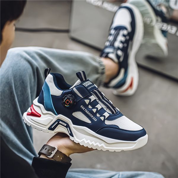 15AAA buckle trendy casual sports casual comfortable lightweight walking shoes soft soled non slip outdoor running shoes student sneakers si