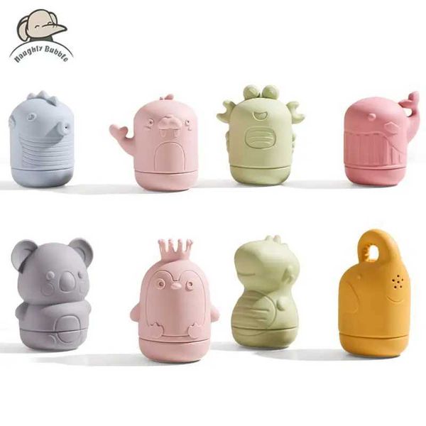 Intelligence toys Baby bathtub toy animal cute cartoon childrens water toy swimming bathroom baby silicone sprint baby bathtub animal toy ba