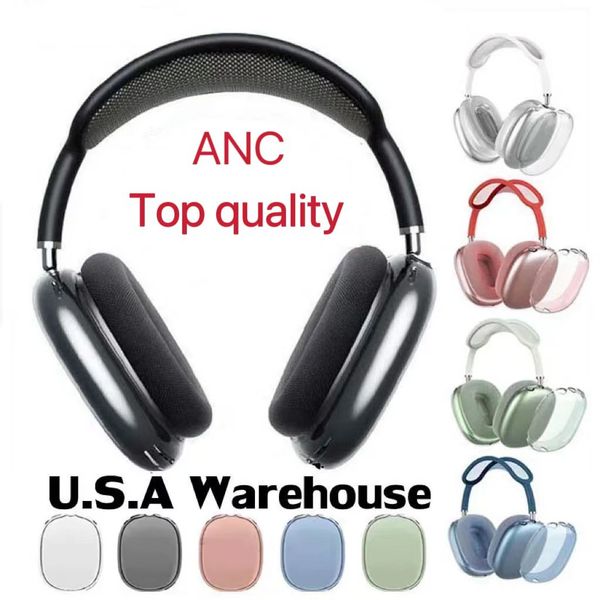 For original quality ANC Wireless Headphone Bluetooth Earphones Accessories Max Pro Headset TPU Case Silicone shell airpod max Sponge pads