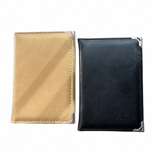 auto Driver License Bag Car Document Wallet Cover Pu Cover for Documents Car Card Holder Solid Driver&#039;s q7X9#