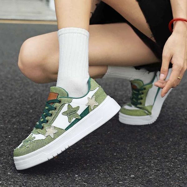 Driving Women Sneaker Tenid Woman Vulcanize Popular Goods 2024 Shoes Black Thick Bottomed Round Toe Single Te nnis Shows