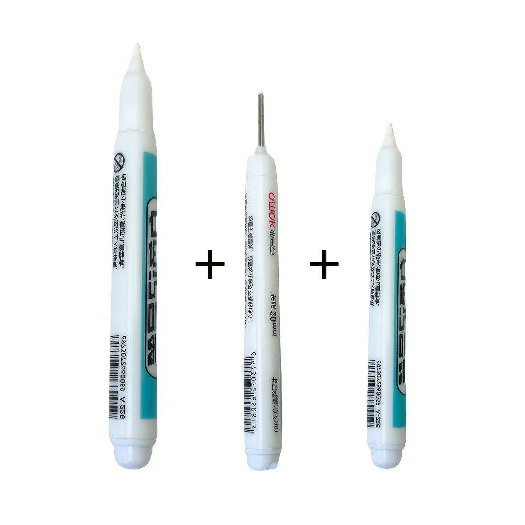 TEMU White Marker Pen High Quality Gel Pencil Tire Notebook Drawing Pen 0.7mm 1mm 2.5mm, Fast Drying, High Quality And