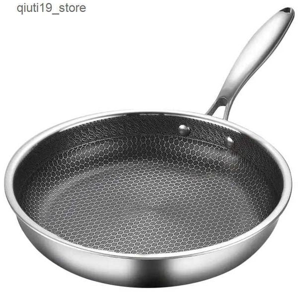 Pans Honeycomb grain frying steak plate stainless steel frying plate honeycomb grain frying plate J241207 J5621