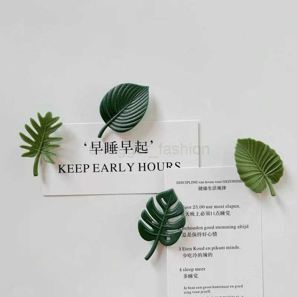 4Pcs-Pack Creative Green Turtle Leaf Fridge Magnet for Kitchen Message Board Refrigerator Magnet Sticker Gift Home DecorationXJ240809