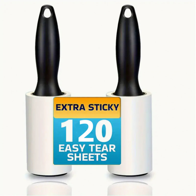 TEMU [ Cleaning] Strong Suction Hair Removal Roller - Manual, No Electricity Needed | Ideal For Furniture, Clothes & Carpets | Fur Cleaner, Clothes