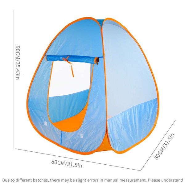 Pop-Up Game Indoor And Outdoor Blue-Green Tent House Toys, Convenient To Carry The Perfect Children&#039;S Gift