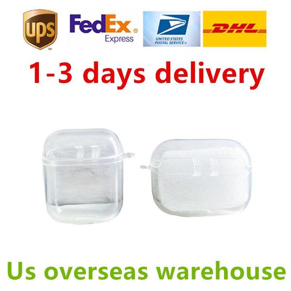 US Warehouse For 2024 New USB C pods 4 3rd 2nd pods pro 2 generation Headphone Accessories Solid TPU Protective Earphone Cover Wireless Char