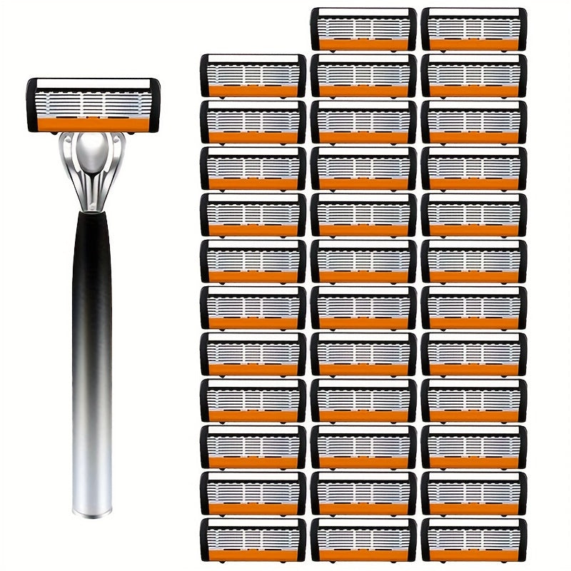 TEMU 36pcs Replacement Blade High-quality Men's And Women' Steel Shaver Set, Providing A Smooth, Tight, And Comfortable Hair Removal , With Sharp And