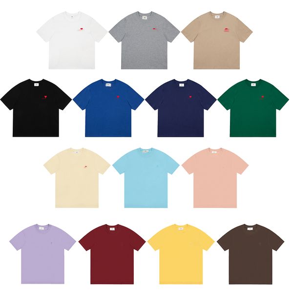 Mens T shirt Brand New Cotton Pure Color Men T Shirts Round Collar Short-Sleeve Top Tees For Male Clothes