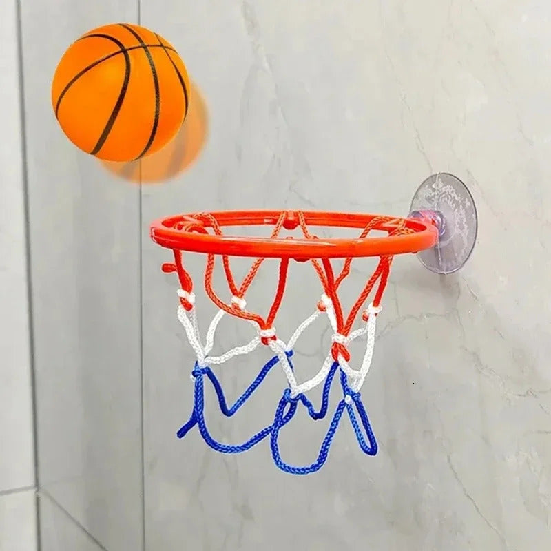 Kids Indoor Mini Basketball Hoop with Suction Cup Home Sports Wall Hanging Basket Children Funny Game Exercise Ball Hoops Kit 250311