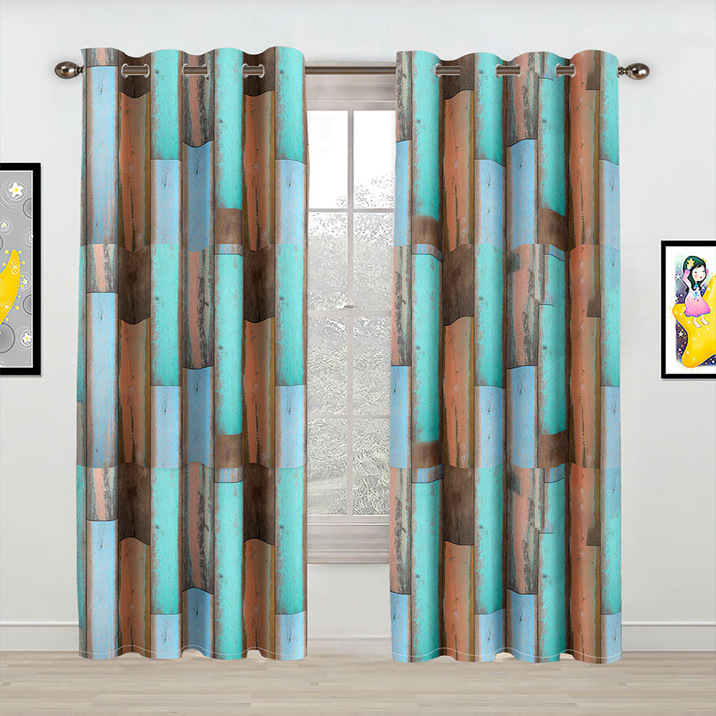 YL-37082 High-precision Customized 3D Curtain Printing Finished Landscape Wave Curtain Blackout Curtain